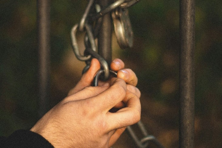 Locked gate