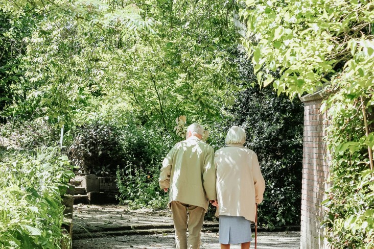 Old couple in the park